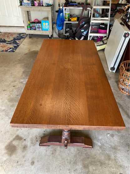 Oak Trestle Table