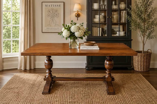 Oak Trestle Table