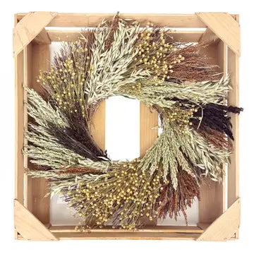 100% Natural Grains Autumn Wreath - Made to Order