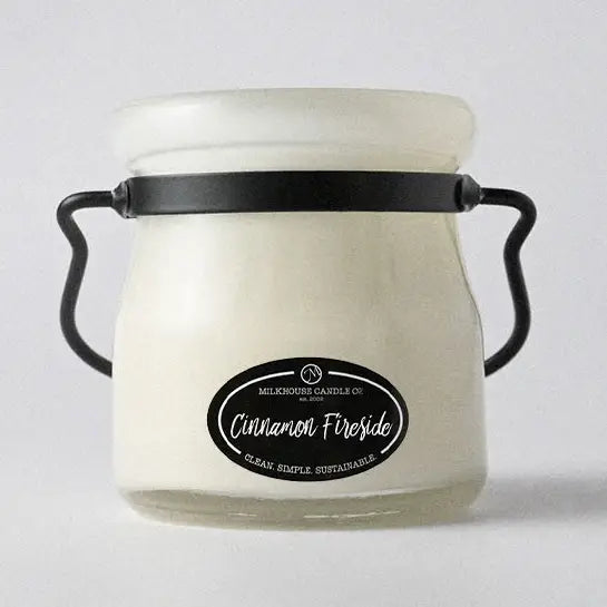 Cinnamon Fireside 5oz Cream Jar - Milkhouse Candle Company