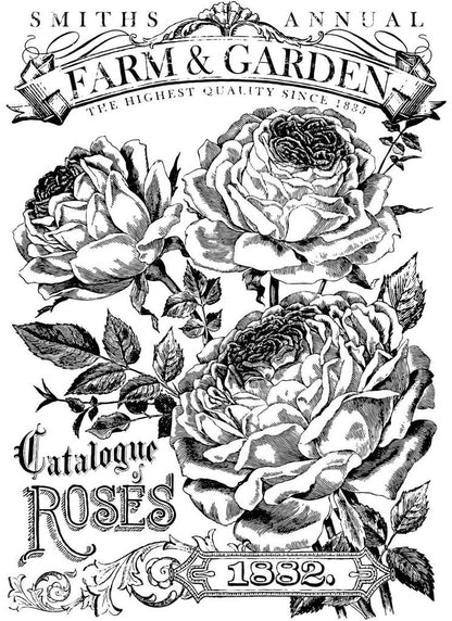Catalogue of Roses - 4 Sheet, 12x16 Pad IOD Decor Transfer™ 2018
