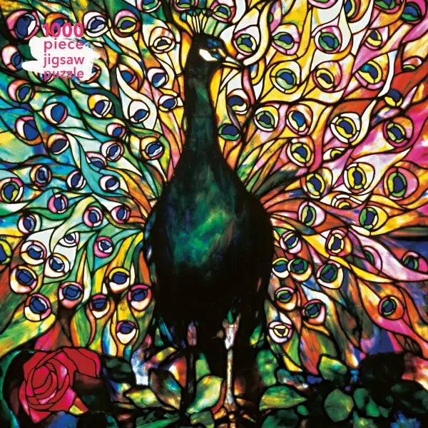 Tiffany: Displaying Peacock 1000pc Puzzle