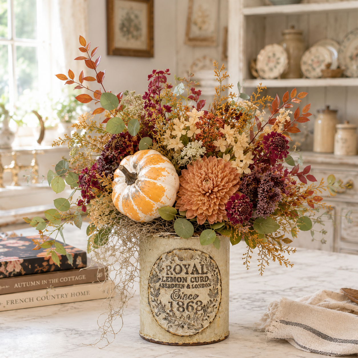 10-07-26  5pm-7pm Vintage Inspired Autumn Tin