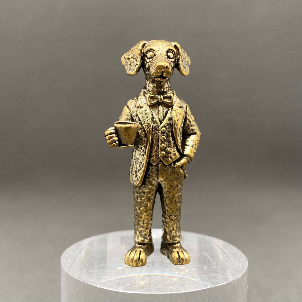 Dog & Coffee Bronzed Trinket 72726