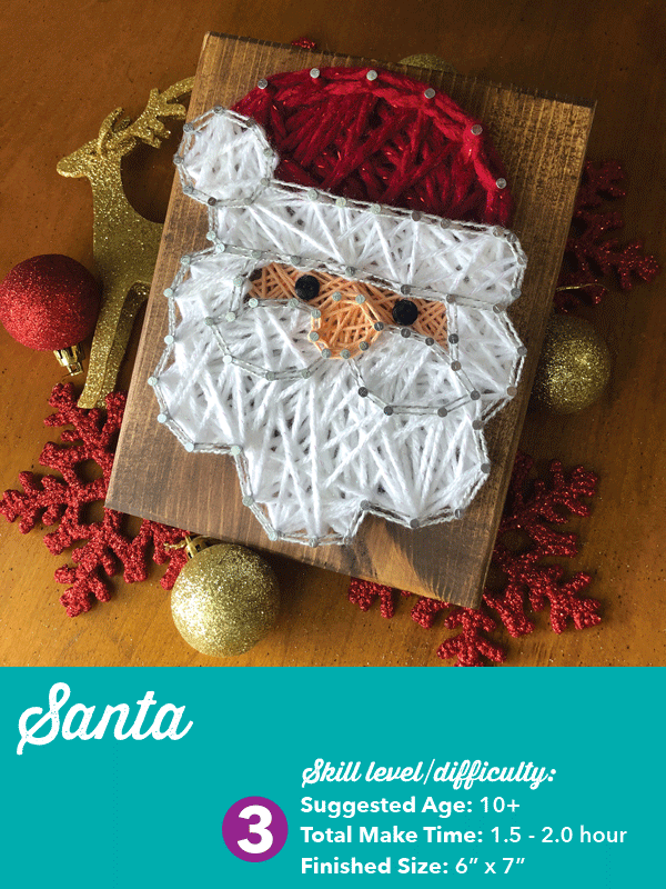 Santa - DIY String Art Kit