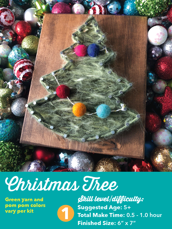 Christmas Tree - DIY String Art Kit