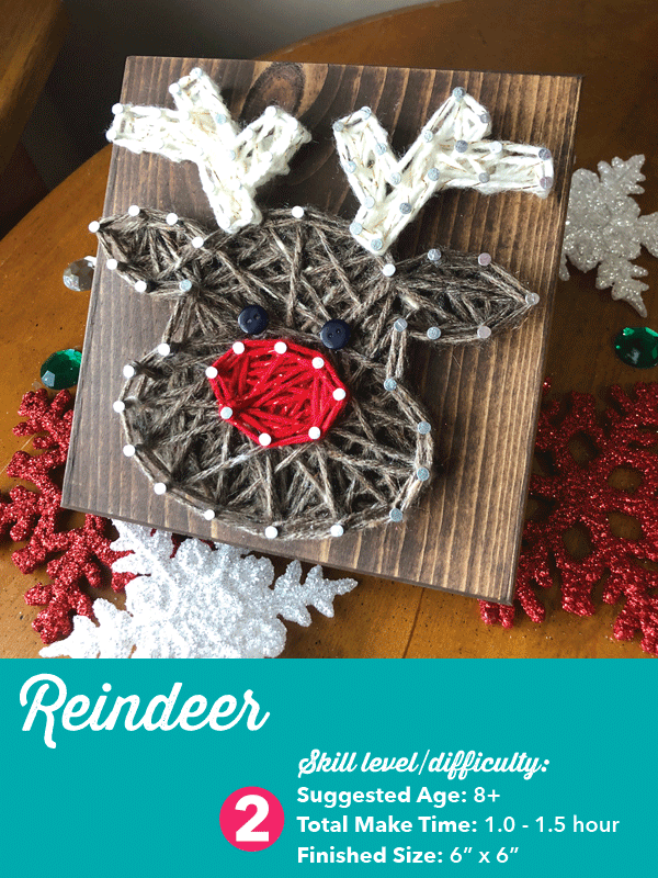 Reindeer - DIY String Art Kit