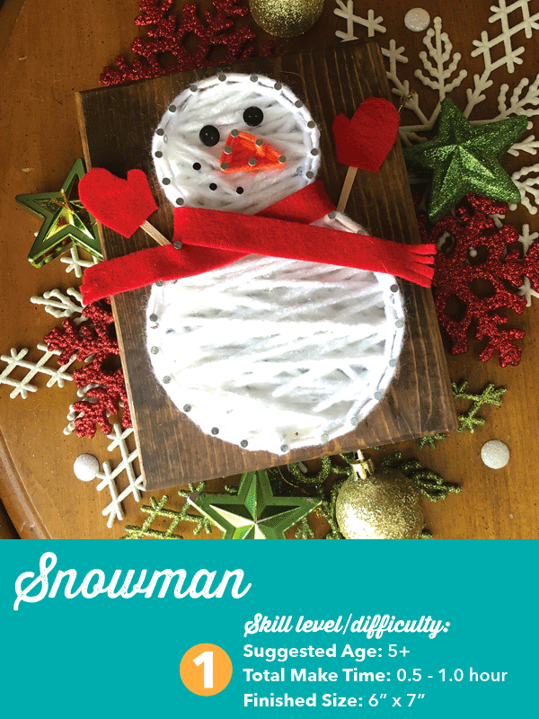 Snowman - DIY String Art Kit