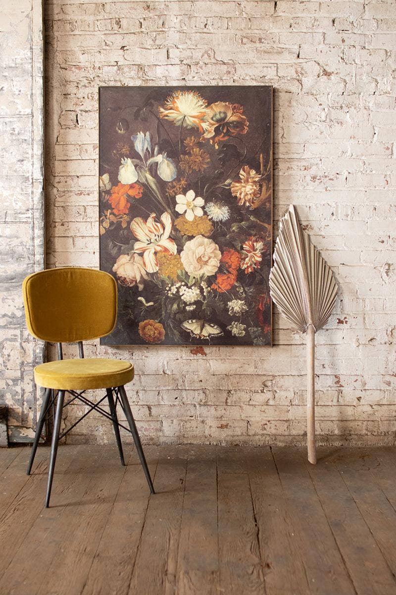 Framed Floral Canvas Print