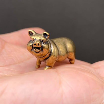 Laughing Pig Bronzed Trinket 70104