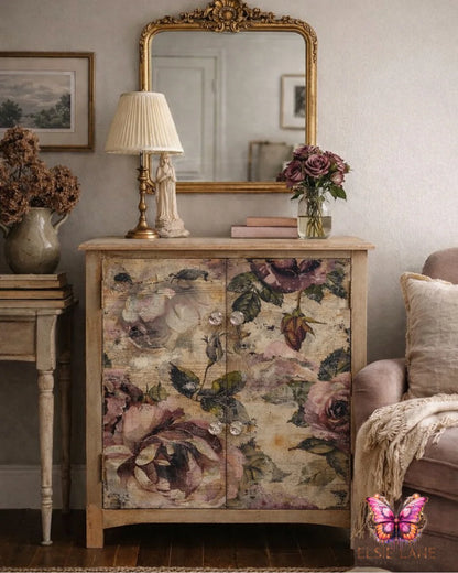 Mauve Memory EL012 - 21 x 29 Decoupage Tissue Elsie Lane