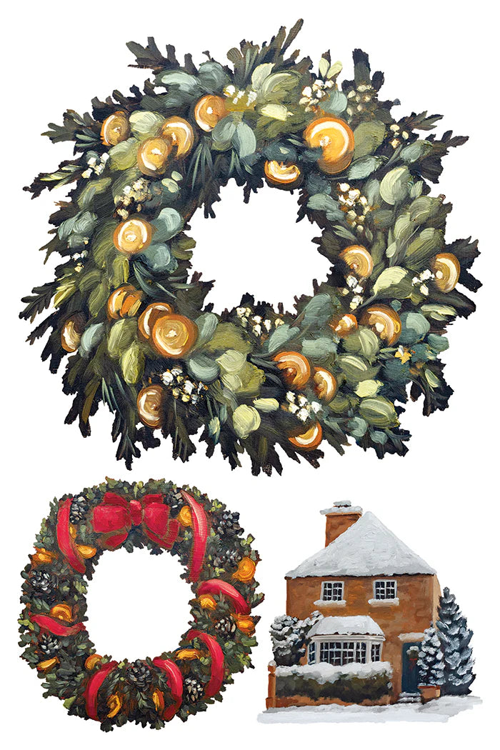 A Cotswold Christmas - 8 Sheet, 8x12 Pad IOD Decor Transfer™ 2026 Holiday Limited
