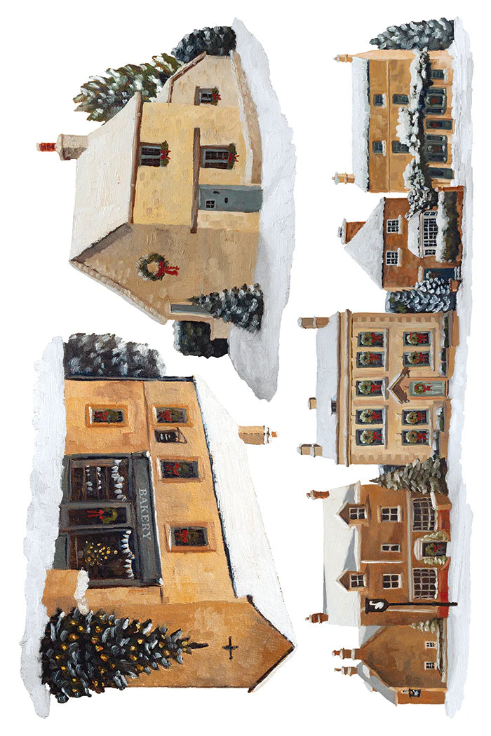 A Cotswold Christmas - 8 Sheet, 8x12 Pad IOD Decor Transfer™ 2026 Holiday Limited