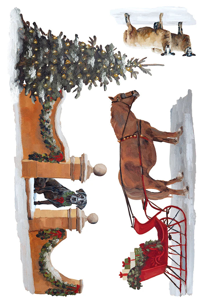 A Cotswold Christmas - 8 Sheet, 8x12 Pad IOD Decor Transfer™ 2026 Holiday Limited