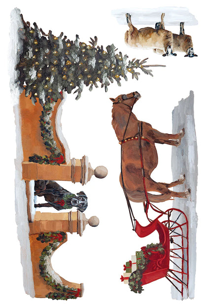 A Cotswold Christmas - 8 Sheet, 8x12 Pad IOD Decor Transfer™ 2026 Holiday Limited