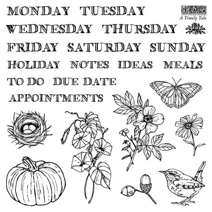 A Timely Tale 6x6 (4 sheets) - IOD Decor Stamp 2026
