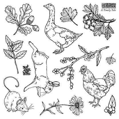 A Timely Tale 6x6 (4 sheets) - IOD Decor Stamp 2026