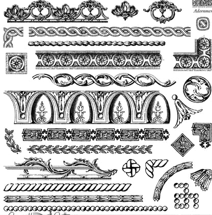 Adornment - Retired IOD Decor Stamp