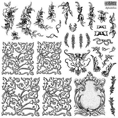 Alphabellies - IOD Decor Stamp