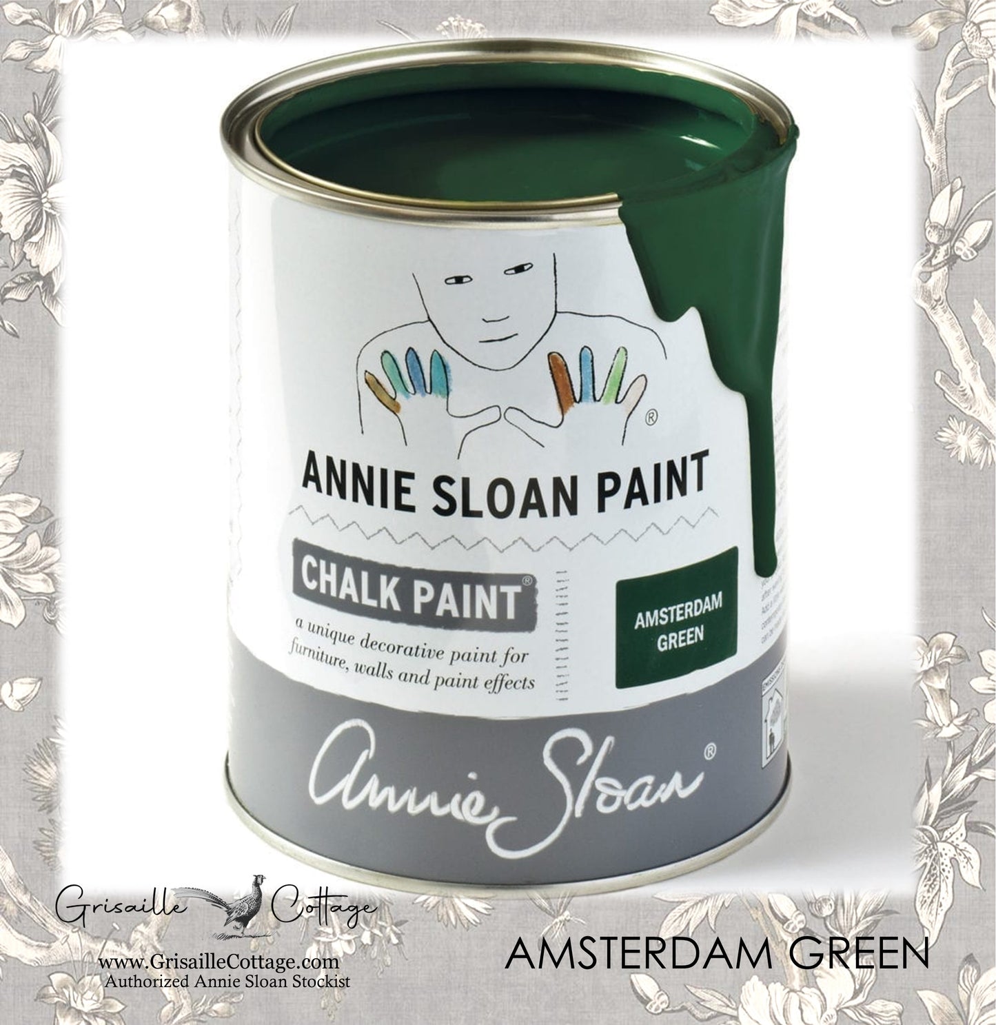Annie Sloan Chalk Paint - Amsterdam Green (1 Litre)