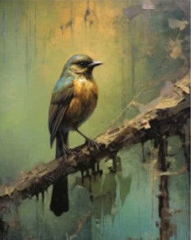 Avian Dreamscape C 19"x15" - Decoupage Tissue Paper