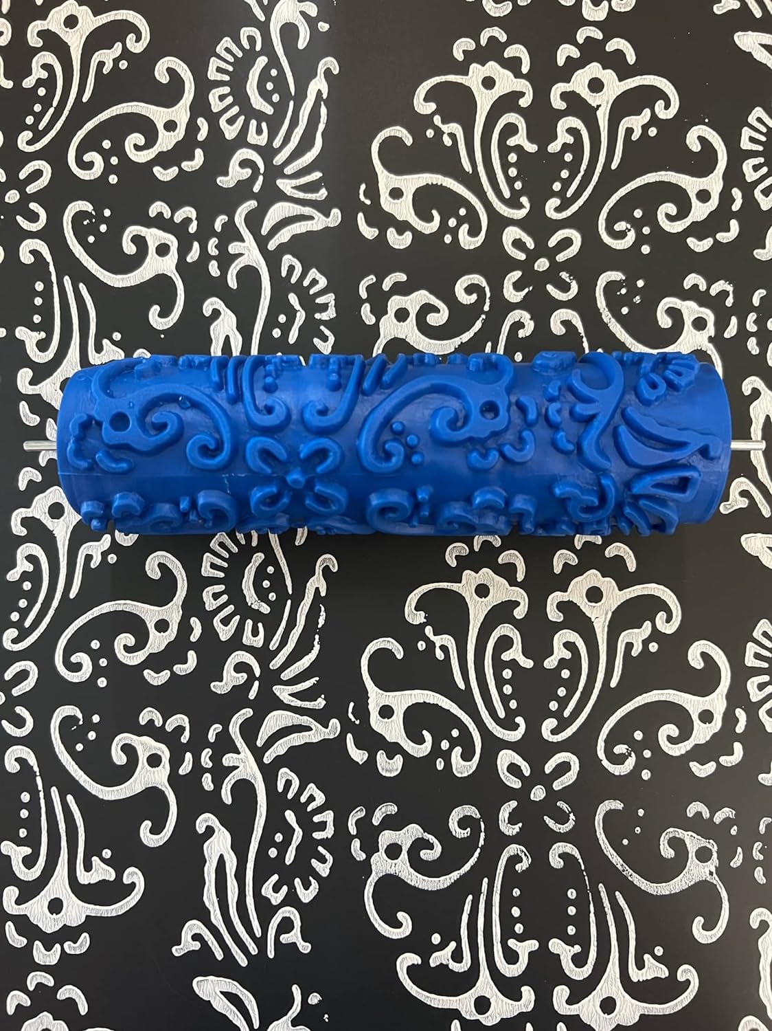 Baroque - Blue Pattern Stamping Roller (Handle Sold Seperate)