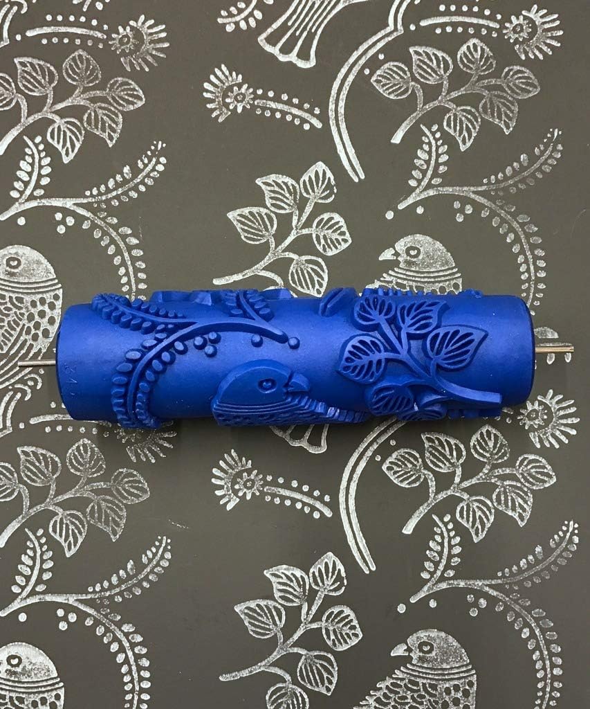 Bird of Paradise - Blue Pattern Stamping Roller (Handle Sold Seperate)