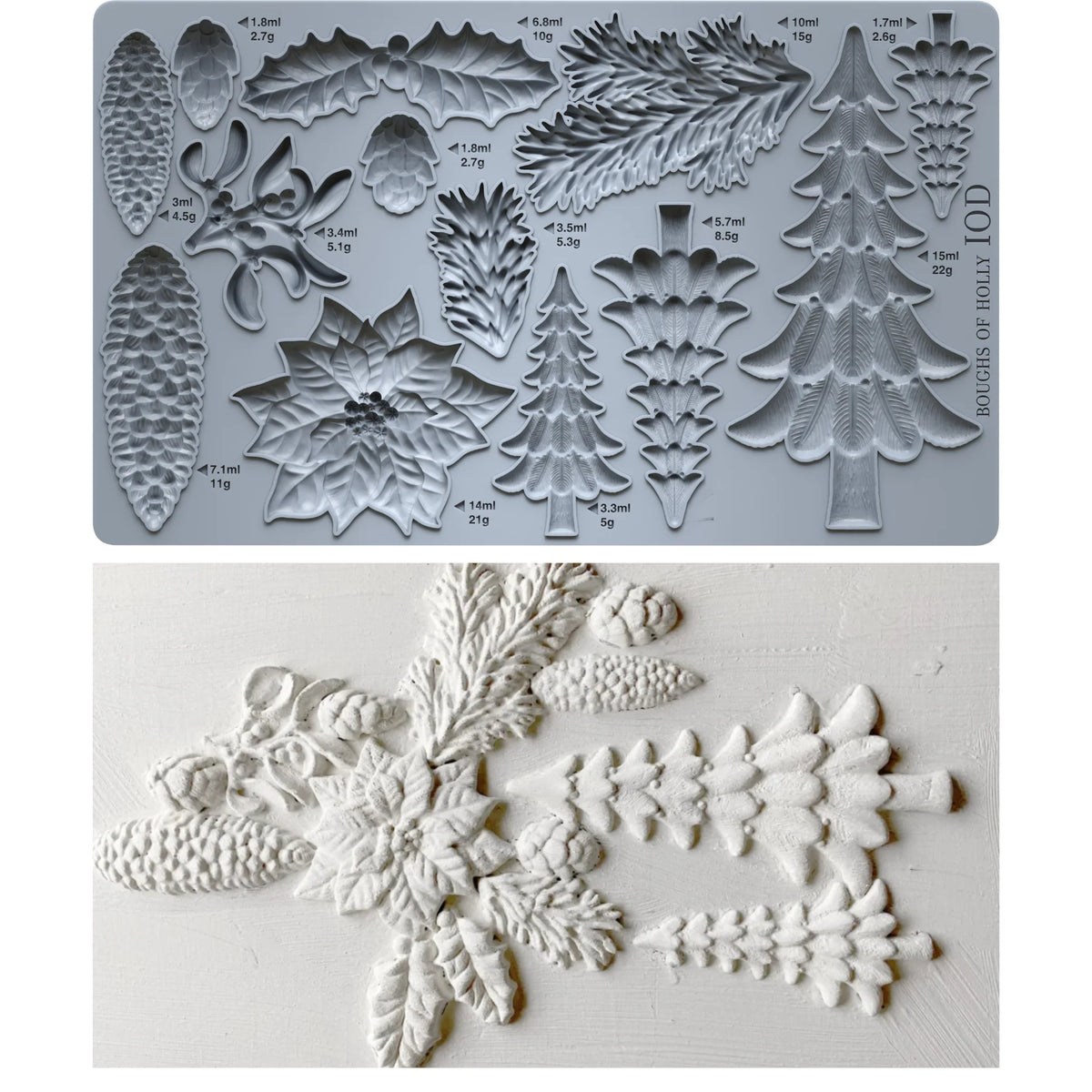 Boughs of Holly - IOD Decor Mould Limited