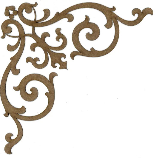 Heart Corners 10"x10" PolyOnlay by Precision Art