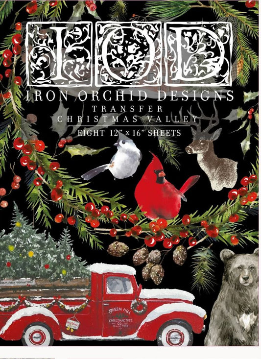Christmas Valley - 8 Sheet, 12x16 Pad IOD Decor Transfer™ 2022