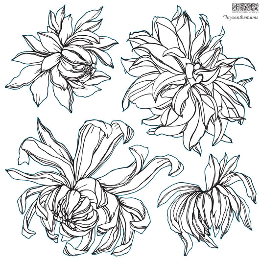 Chrysanthemum - IOD Decor Stamp 2021