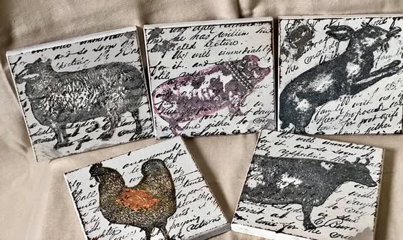 01-24-26 Sat (12pm-2pm) Spring Slate Coaster Set