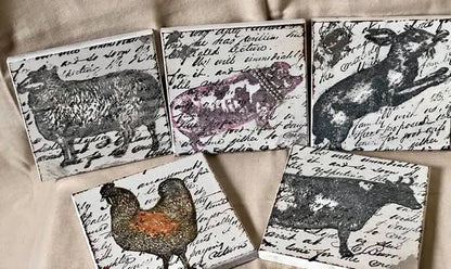 01-24-26 Sat (12pm-2pm) Spring Slate Coaster Set