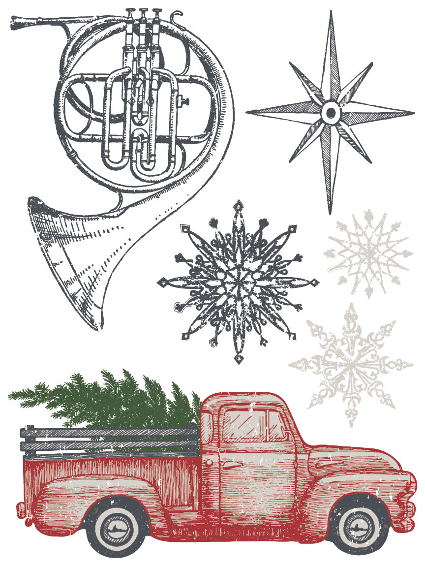 Noel - 8 Sheet, 12x16 Pad IOD Paint Inlay™ 2022