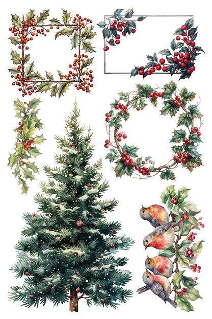 Yuletide - 8 Sheet, 8x12 Pad IOD Decor Transfer™ 2024