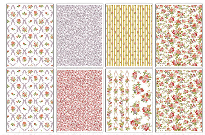 Ditsy Bloom - 8 Sheet, 12x16 Pad IOD Paint Inlay™
