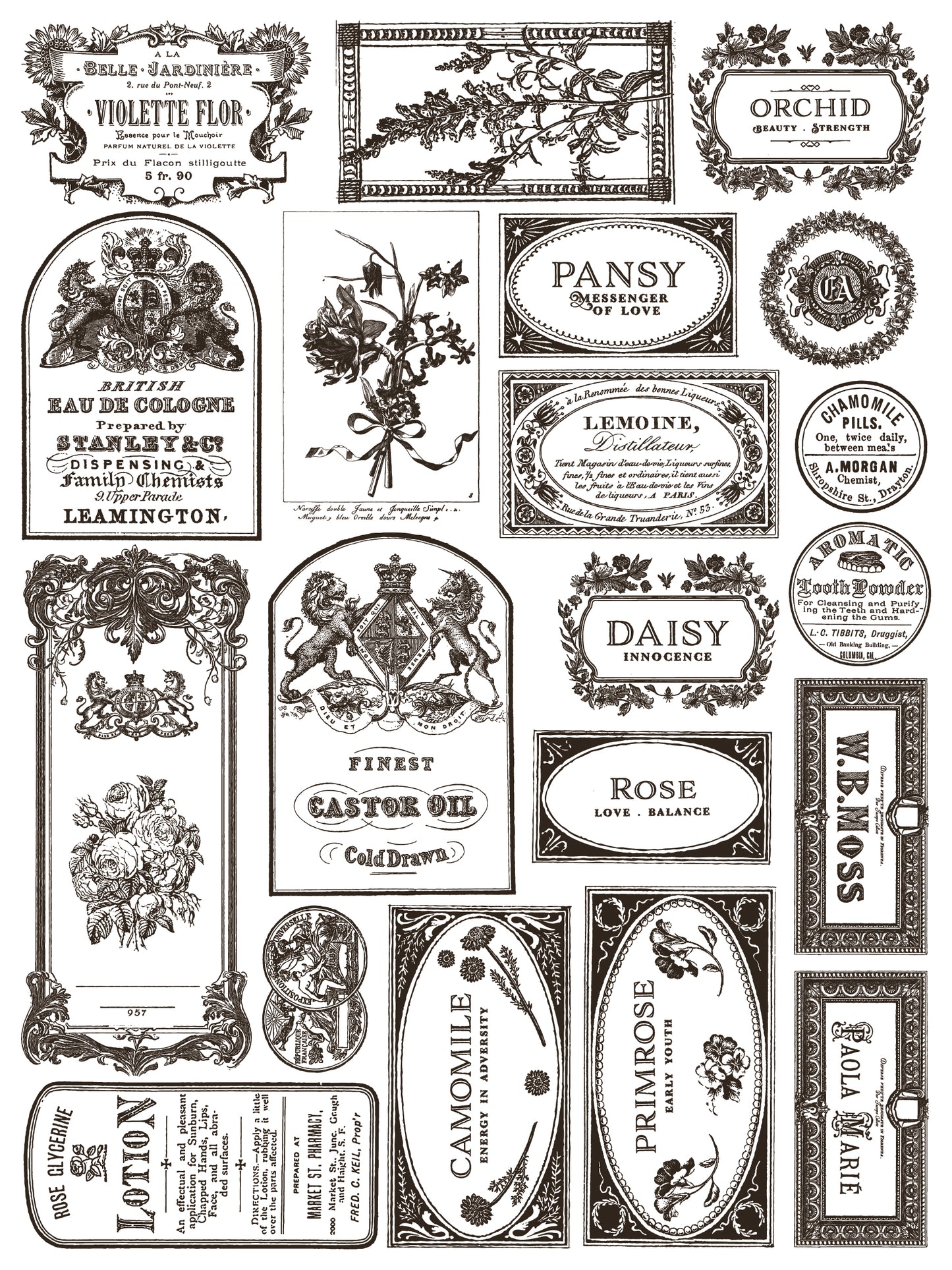 Floriography - 8 Sheet, 12x16 Pad IOD Paint Inlay™