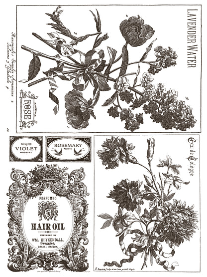 Floriography - 8 Sheet, 12x16 Pad IOD Paint Inlay™