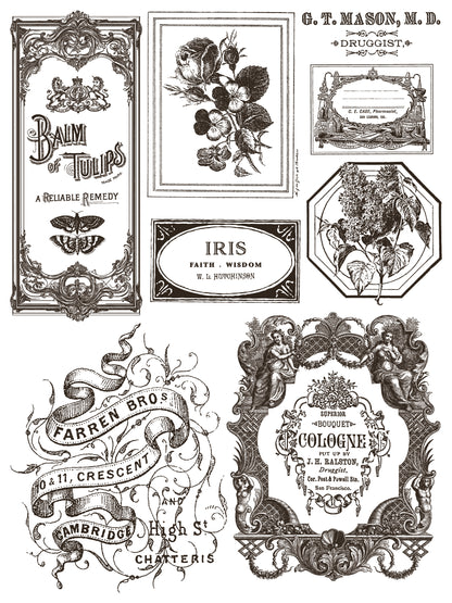 Floriography - 8 Sheet, 12x16 Pad IOD Paint Inlay™