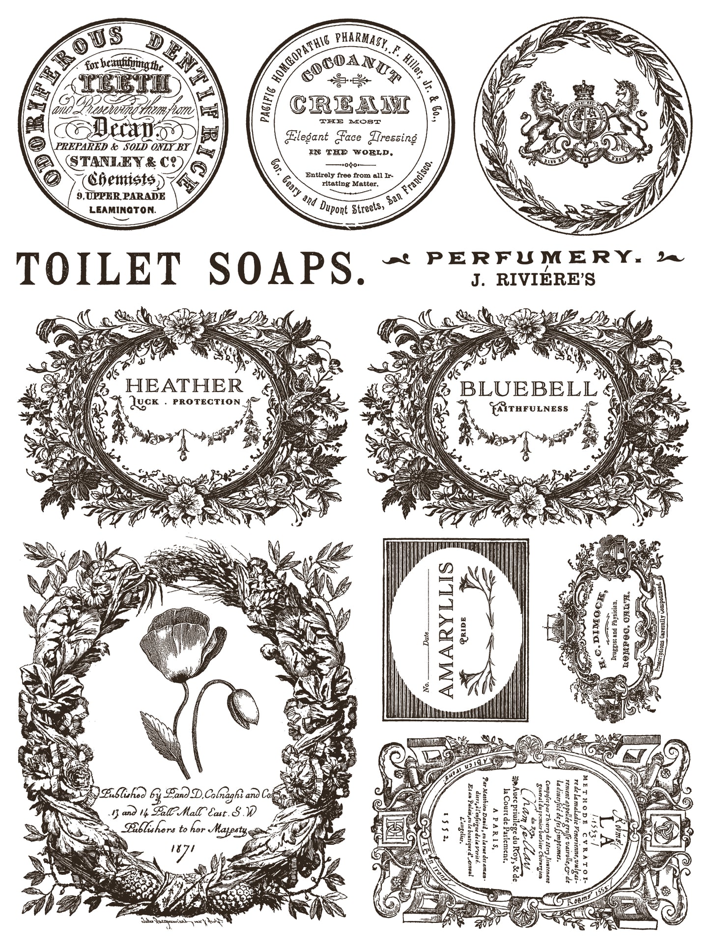 Floriography - 8 Sheet, 12x16 Pad IOD Paint Inlay™