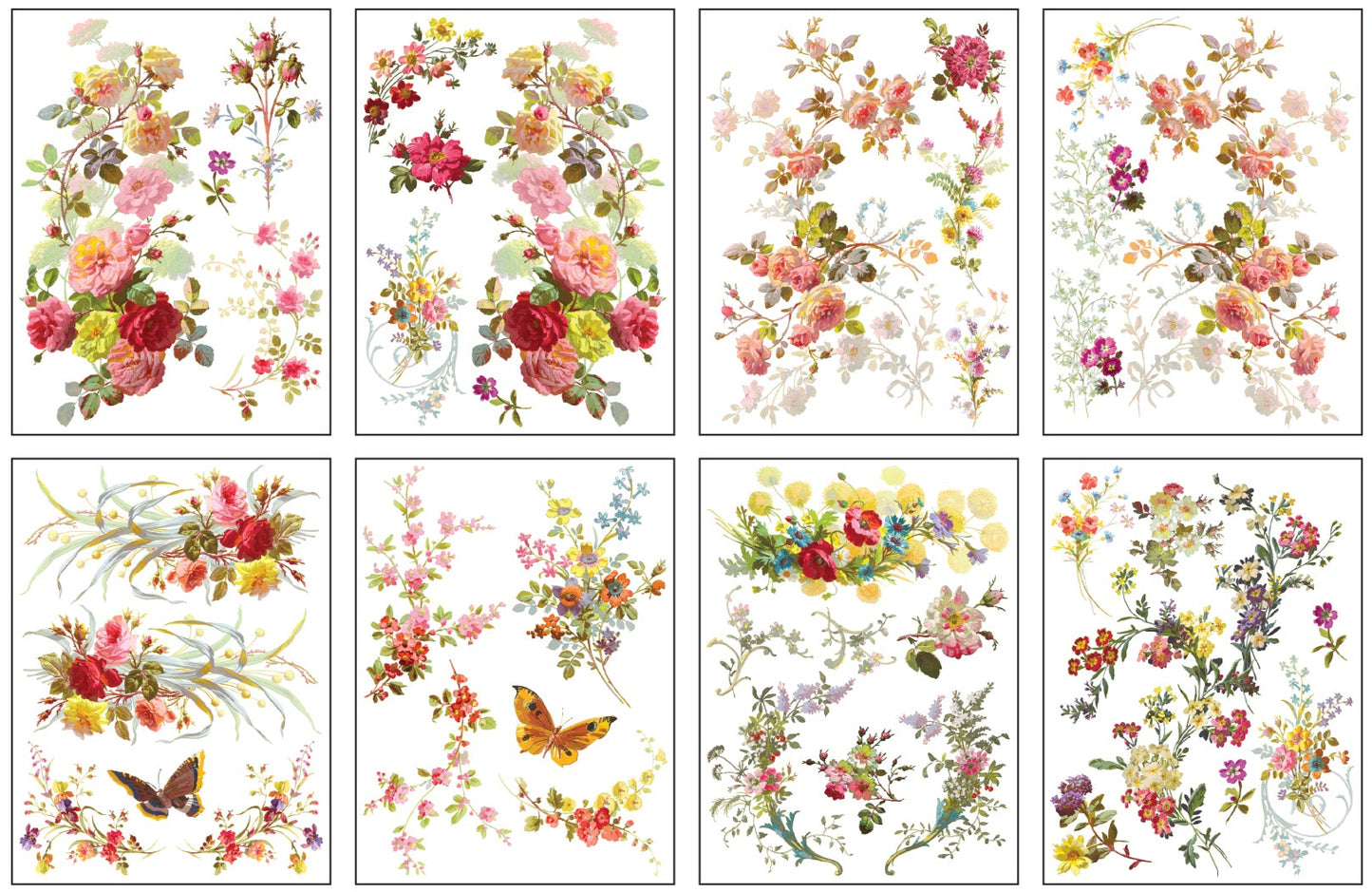 Saint Germain - 8 Sheet, 12x16 Pad IOD Decor Transfer™