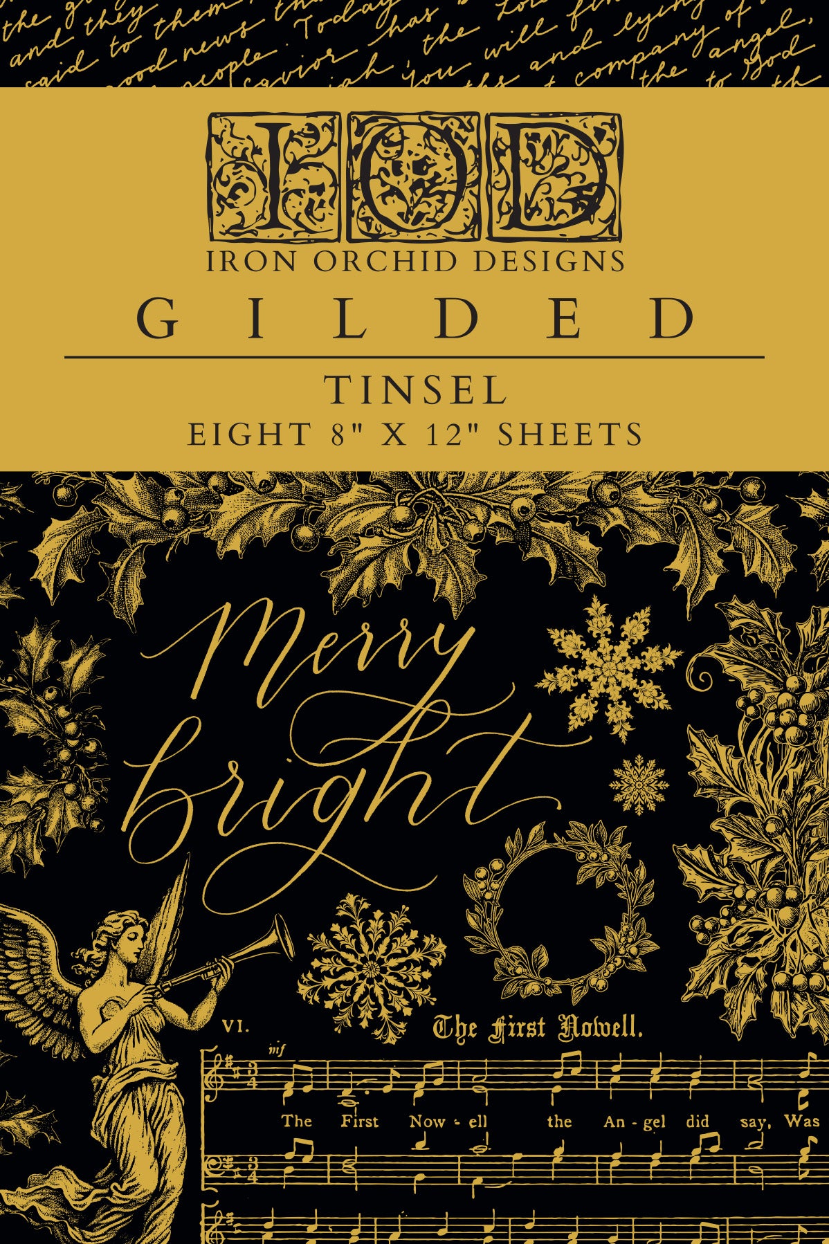 Tinsel - Gilded Collection - 8 Sheet, 8x12 Pad IOD Decor Transfer™