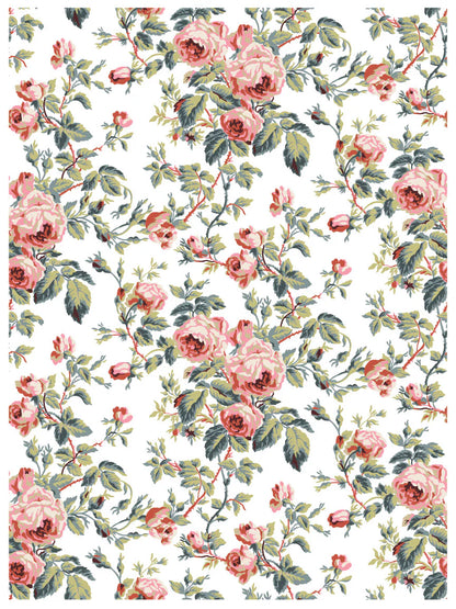 Lattice Rose - 8 Sheet, 12x16 Pad IOD Paint Inlay™