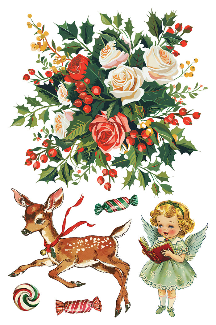 Kitschy Christmas - 8 Sheet, 8x12 Pad IOD Decor Transfer™