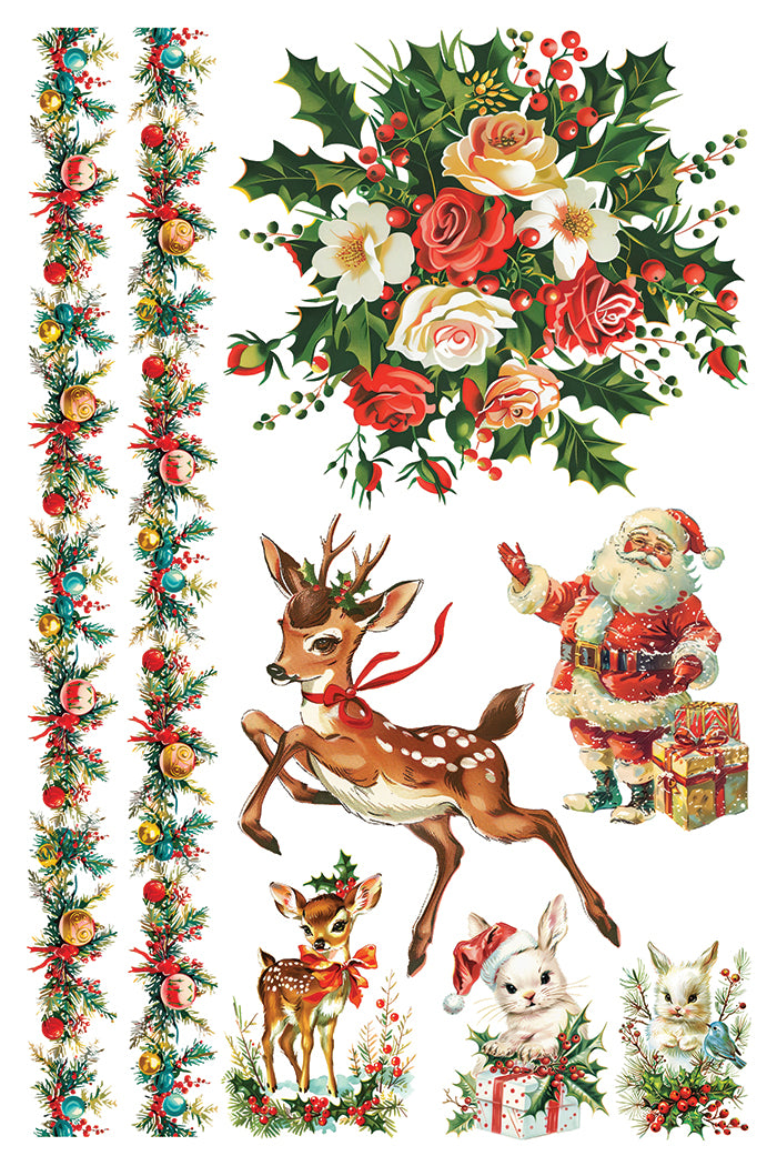 Kitschy Christmas - 8 Sheet, 8x12 Pad IOD Decor Transfer™