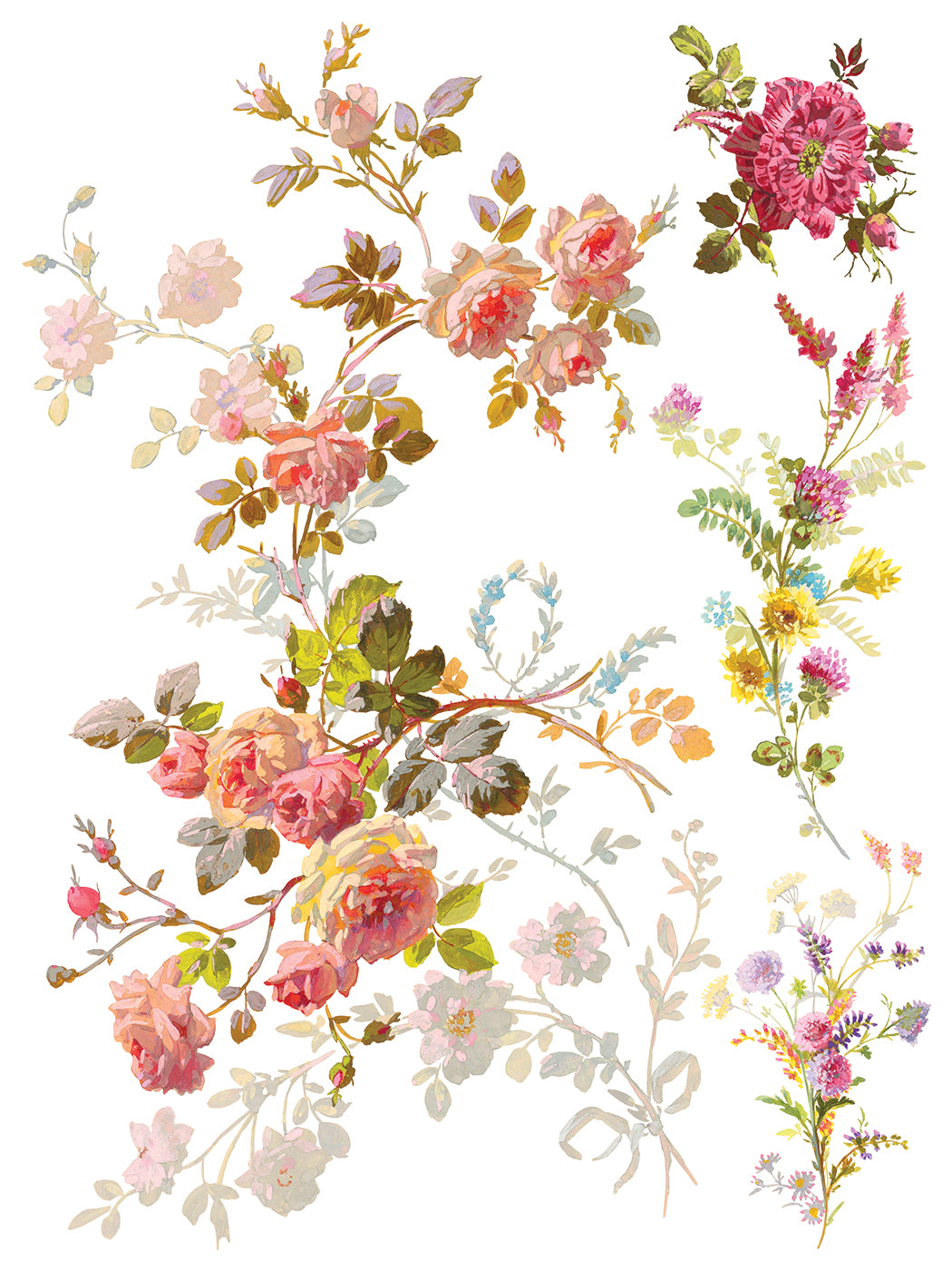 Saint Germain - 8 Sheet, 12x16 Pad IOD Decor Transfer™