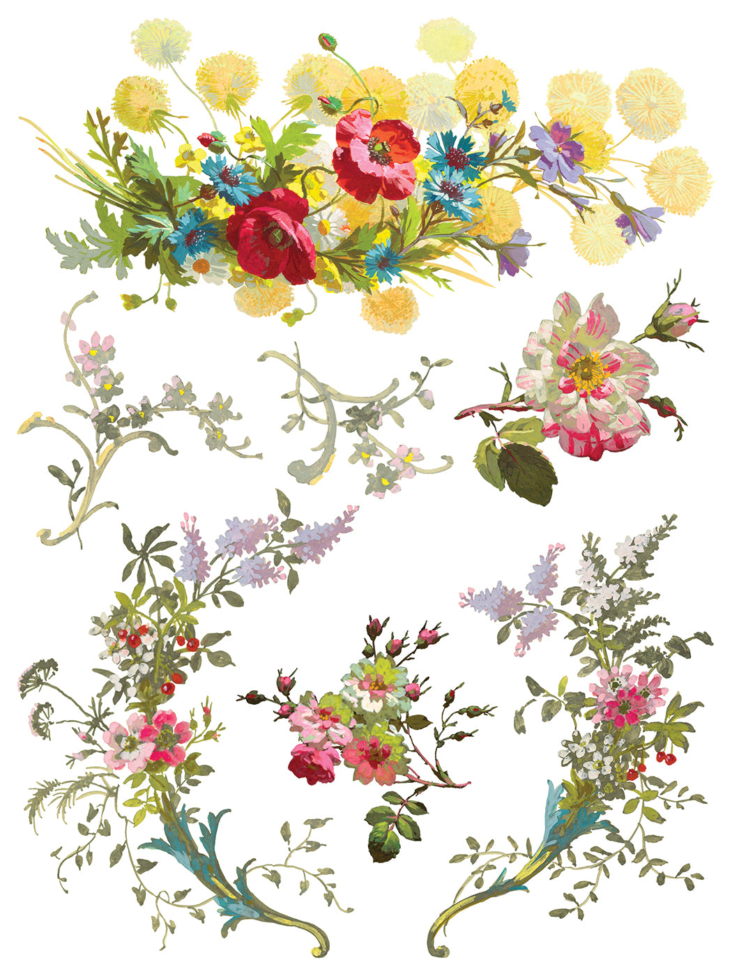 Saint Germain - 8 Sheet, 12x16 Pad IOD Decor Transfer™