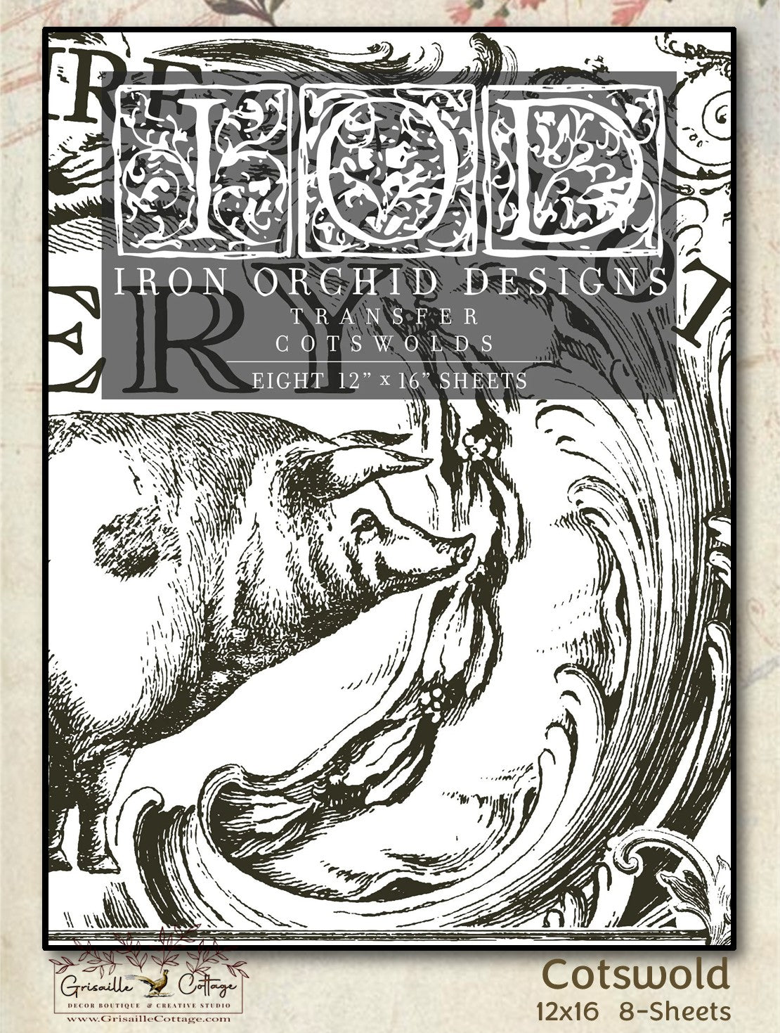 Cotswold - 8 Sheet, 12x16 Pad IOD Decor Transfer™