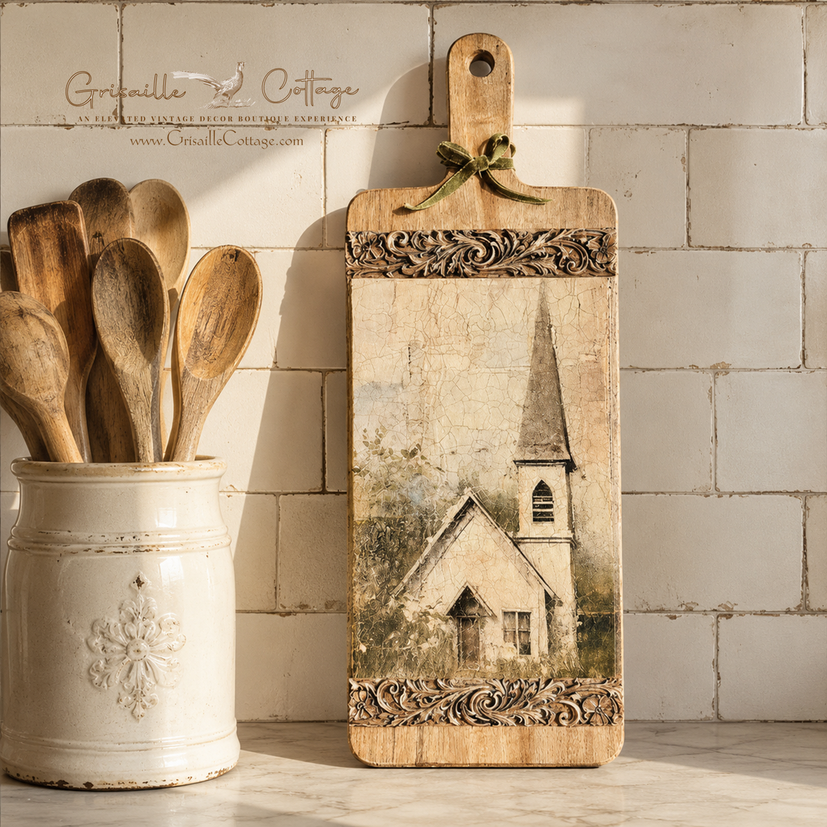 𝟭𝟬-𝟭𝟳-𝟮𝟲 𝗦𝗮𝘁𝘂𝗿𝗱𝗮𝘆 (𝟭𝟮-𝟯) Decorative Chapel or Barn Cutting Board