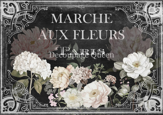 Marche Aux Fleurs 0717 - A3 11.7x16.5 Rice Paper by Decoupage Queen